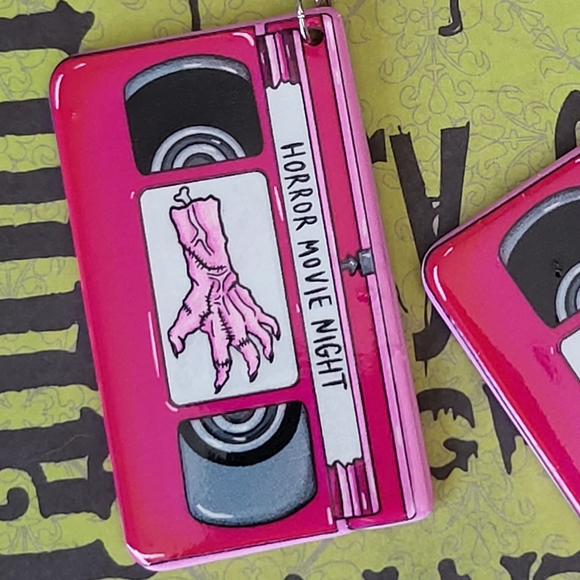 VHS Earrings - Picture 2 of 2